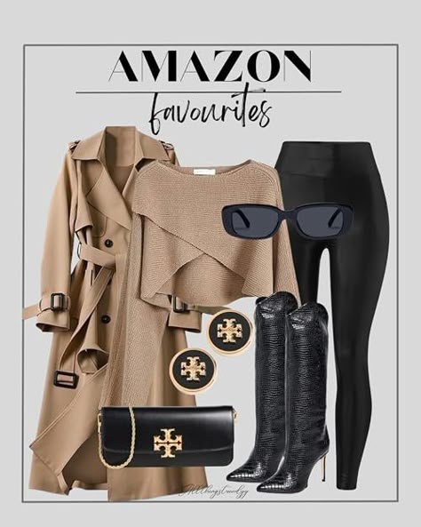 Sashah’s Trendy Picks's Amazon Page Fall Fashion Outfits, Casual Fall Outfits, Outfits Winter, Winter Fashion Outfits, Leather Leggings, Outfits Casuales, Outfits Casual, Amazon Fashion, Winter Outfit