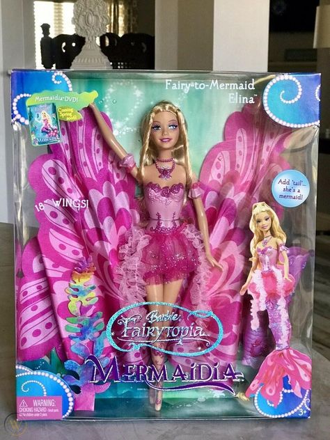 Barbie Fairytopia Mermaidia, Fairytopia Barbie, Fairytopia Mermaidia, 2000s Barbie, Disney Princess Babies, Barbie Fairy, Mermaid Toys, Mermaid Barbie, Barbie Funny