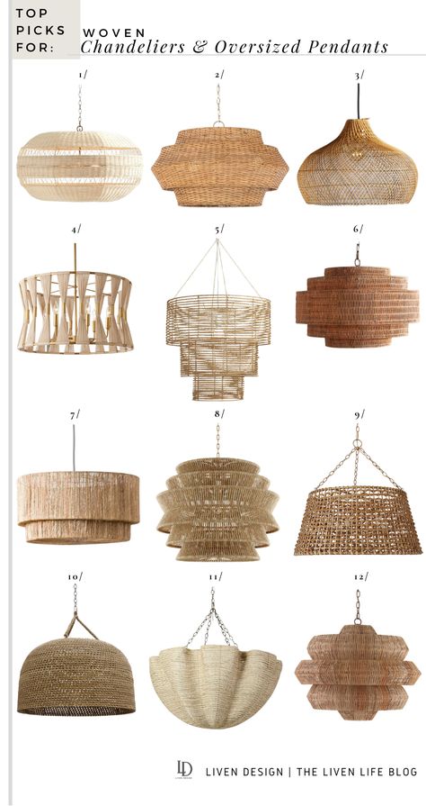 Woven Light Fixture, Design Trends 2022, 2022 Bedroom, Coastal Traditional, Rattan Light Fixture, Boho Lighting, Coastal Dining Room, Rattan Chandelier, Light Living Room