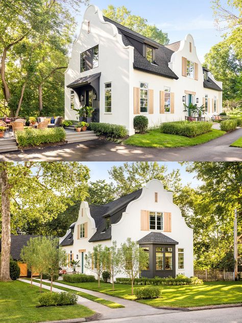 Dutch Revival House, Cape Dutch Gable Facades, Modern Cape Dutch Style Homes, Modern Dutch House, Cape Dutch House Plans, Dutch Architecture Traditional, South Africa Homes, Modern Cape Dutch Architecture, Dutch House Exterior