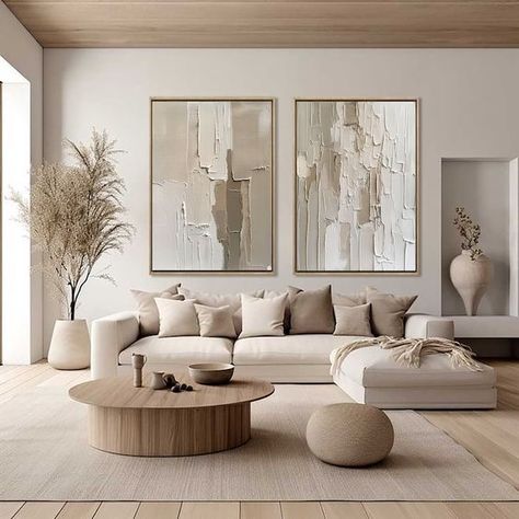 As a furniture designer, I can’t stress enough the importance of personalized pieces, I believe your home should be as unique as you are. At DDL Custom Furniture, we transform your vision into reality. No more compromising on style or quality each piece is meticulously crafted to perfection, reflecting your distinct taste. 🌟 Make your home a reflection of you. 🌟 #homedecor #interiordesign #furniture #interiorstyling #homedecorinspiration #kramervillefurniture #kramervillecorner #kramervil... House Vibes, Set Of 2 Wall Art, Beige Living Rooms, Plaster Wall Art, Japandi Interior, Deco Salon, Beige Walls, Linen Canvas, Neutral Decor