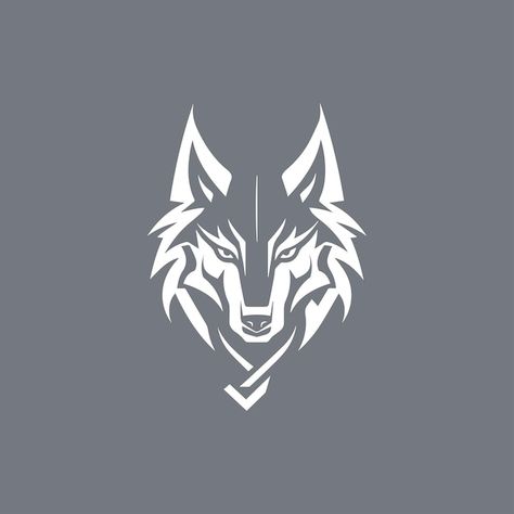 Abstract creative wolf head logo design | Premium Vector #Freepik #vector Wolf Head Logo Design, A And S Logo Design, X Design Logo, Wolf Logo Design Ideas, Wolf Logo Art, Wolf Design Art, Am Logo Design, Wolf Graphic Design, Wolf Logo Design