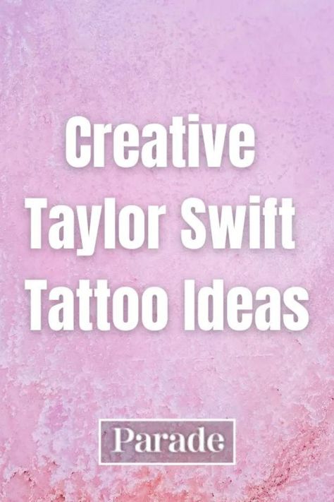 OK, Wow, These 27 Taylor Swift Tattoo Ideas Are Straight Out of Your Wildest Dreams #tattooideas #taylorswift #taylorswifttattoo #taylorswiftideas https://parade.com/living/taylor-swift-tattoo-ideas Taylor Swift Wrist Tattoo, You Belong With Me Taylor Swift Tattoo, Taylor Swift Related Tattoos, Best Taylor Swift Tattoos, It Was Rare I Was There Tattoo, Soon You'll Get Better Taylor Swift Tattoo, Taylor Swift Eras Tour Tattoo, Eras Tour Tattoo Ideas, Wildest Dreams Taylor Swift Tattoo