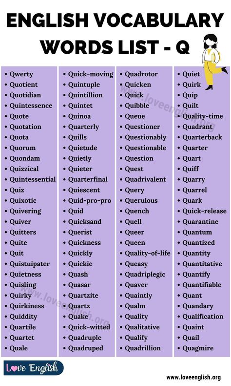 Words that Start with Q Words With Q, Scrabble Words, List Of Words, Cursive Words, Words List, Essay Writing Skills, Letter Q, Interesting English Words, Good Vocabulary Words