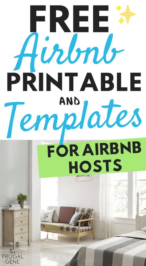 FREE Airbnb Printables & Templates for Hosts (24 Page PDF) — The Frugal Gene Best Door Locks For Airbnb, Air Bnb Guest Info, Short Term Rental Business Plan, Airnbn Host, Air Bnb Check Out Instructions, Airbnb Rules For Guests Template, Airbnb Startup Checklist, Starting An Airbnb Business, Airbnb Template Free