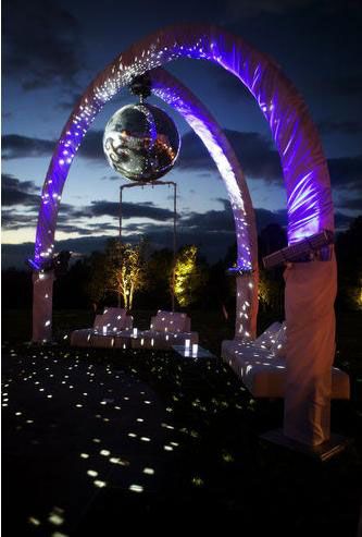 Fun outdoor wedding with giant disco ball to create nightclub feel. Giant Disco Ball, Fun Outdoor Wedding, Enchanted Forest Wedding, Custom Signature, Wedding Lighting, Gettin Hitched, Forest Wedding, Wedding Lights, Cloud Gate