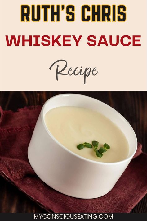 Whiskey sauce with a sprinkle of herbs Pioneer Woman Green Beans, Whiskey Sauce Recipe, Whiskey Sauce, Ruths Chris Steakhouse, Ruth Chris, Steak Dishes, Steak House, Sangria Recipes, Simply Irresistible