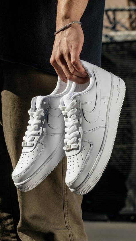 Trendy white sneakers