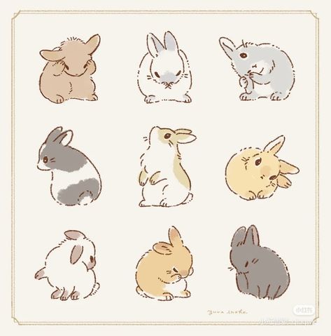 Rabbit Pose, Bunny Sketches, Rabbit Drawing, Bunny Tattoos, Cute Bunny Pictures, Rabbit Illustration, Bunny Drawing, Animal Doodles