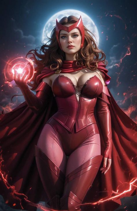 Scarlet Witch by JFsGallery Scarlet Witch Art, Dc Comics Girls, Marvel Heroines, Scarlet Witch Marvel, Female Superhero, Scarlett Witch, Female Hero, Comics Girls, Marvel Girls