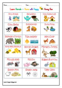 Animals and their Home |Habitat Chart for Preschoolers | LearningProdigy | Charts | Where Do Animals Live Worksheet, Animals And Their Homes, Animal Pictures For Kids, Animals Name In English, Animal Homes, Baby Animal Names, Animal Habitat, Animal Worksheets, Farm Animal Coloring Pages