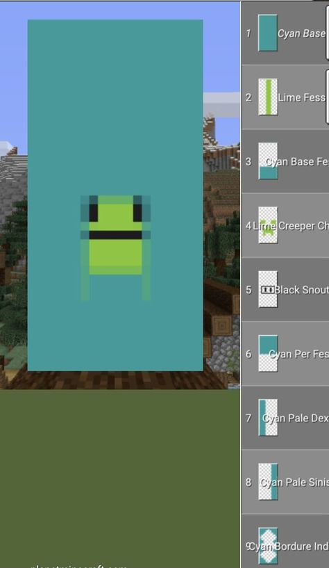 Cute Banners In Minecraft, Minecraft Banner Flag Designs, Goose Banner Minecraft, Cute Minecraft Banner Designs Tutorial, Minecraft Deer Head, Minecraft Cute Banner, Frog Banner Minecraft, Cute Banners Minecraft, Minecraft Gradient Roof