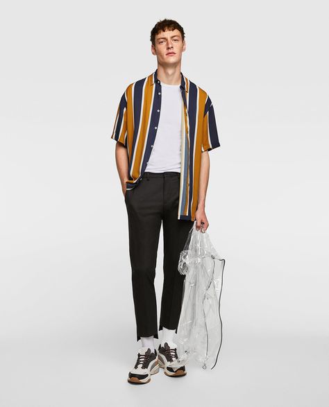 Vertical Striped Shirt Outfit Men, Vertical Striped Shirt Outfit, Striped Shirt Outfit Men, Alex Hall, 80s Fashion Men, Vertical Striped Shirt, Book Outfits, Nerd Outfits, Striped Shirt Men