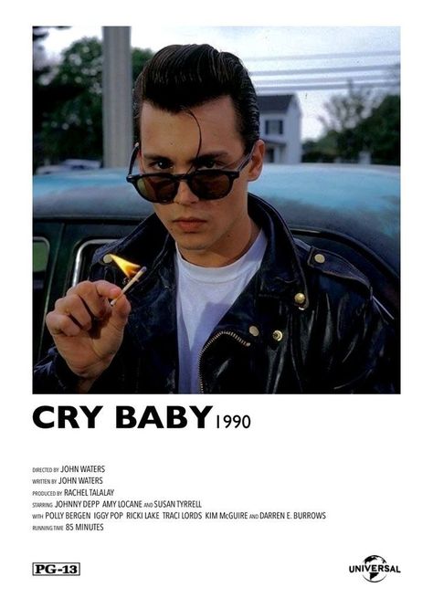 Cry Baby Johnny Depp, Cry Baby Movie, Cry Baby 1990, Johnny Depp Cry Baby, Ricki Lake, 1990 Movies, Most Paused Movie Scenes, Johnny Depp Movies, Iconic Movie Posters