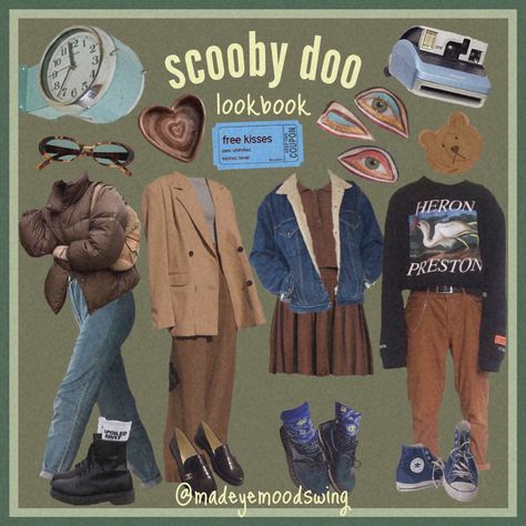 scooby doo lookbook Scooby Doo Themed Outfits, Scooby Doo Aesthetic Outfits, Scooby Doo Clothes, Scooby Doo Outfit Ideas, Scooby Doo Inspired Outfits, Scooby Doo Outfits, Scooby Doo Fashion, Scooby Doo Cosplay, Scooby Doo Aesthetic