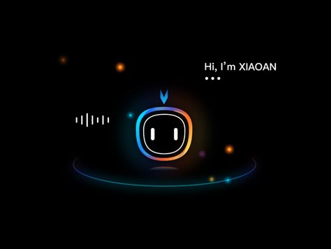 Voice assistant_Xiaoan by Qian on Dribbble Voice Assistant Ui, Loading Ui, Agency Logos, Chatbot App, Robot Icon, Chatbot Design, Restaurant App, Logo Cake, Logo Motion