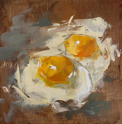 Oil Painting Lessons, Food Wall Art, Easy Acrylic Painting, Art Nouveau Pattern, Canvas Art Projects, Simple Wall Art, Fried Eggs, Smart Art, Textured Canvas Art