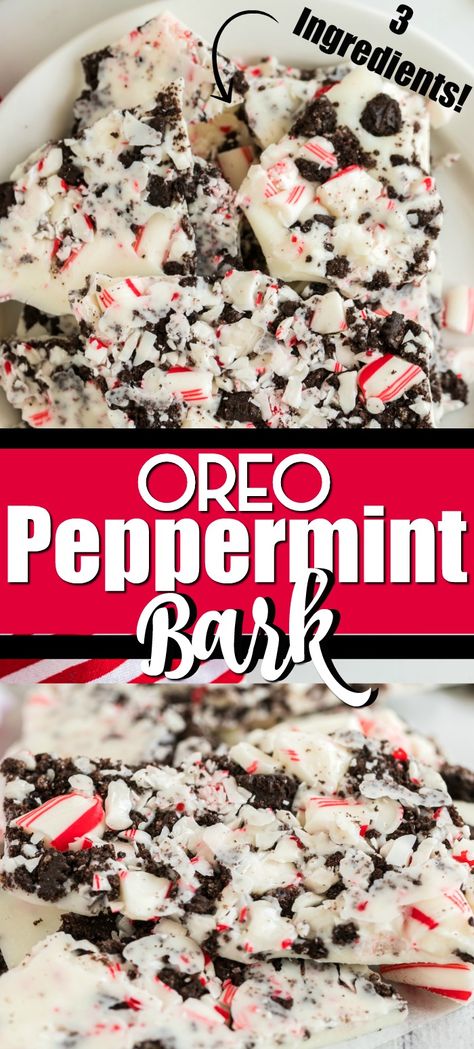 Oreo Peppermint Bark, Holiday Treats Thanksgiving, Kid Holiday Treats, Homemade Holiday Treats, Santa Breakfast, Oreo Bark, Favorite Christmas Desserts, Peppermint Dessert, Healthy Holiday Treats