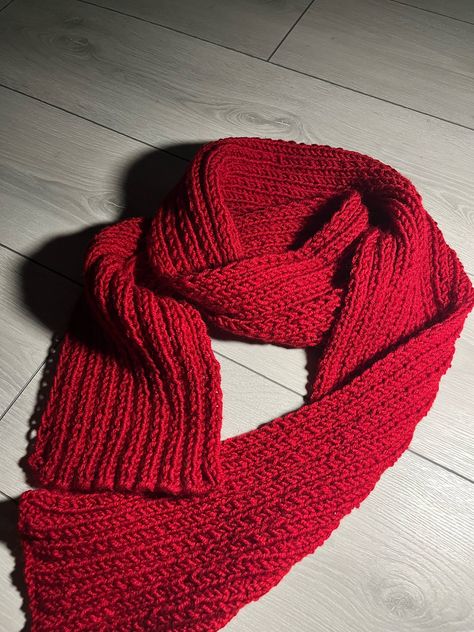 All Too Well Red Scarf, Scarf Aesthetic, Modest Woman, Scarves Winter, Scarf Handmade, Character Board, Red Scarf, Handmade Scarves, Red Scarves