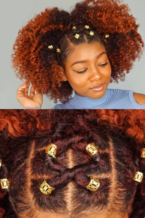 Easy Rubber Band Hairstyles, Rubber Band Hairstyles Natural Hair, Hairstyles On Natural Hair, Cute Short Natural Hairstyles, Band Hairstyles, Rubber Band Hairstyles, Mani Nails, 4a Hair, Natural Hair Styles For Black