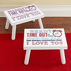 Time Out with Love Stool Timeout Chair, Time Out Chairs, Time Out Stool, Time Out Chair, Diy Gifts For Mom, Sweet Time, Kids Stool, Crafts For Boys, Painted Chairs