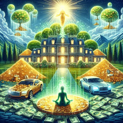 Attracting Money Money Flowing, Mind Movie, Attracting Money, Wealth Manifestation, A Mansion, Radiant Energy, Mind Power, Attract Money, Energy Flow