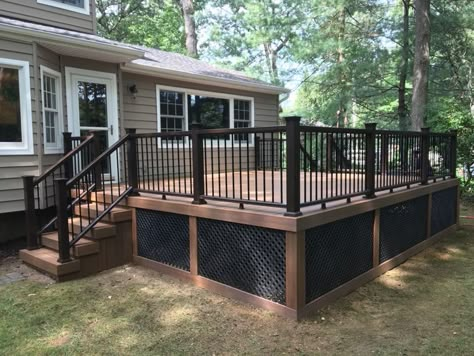 Patio Plan, Mobile Home Exteriors, Mobile Home Renovations, Patio Deck Designs, Mobile Home Porch, Deck Designs Backyard, Remodeling Mobile Homes, Deck Decorating Ideas, Deck Designs