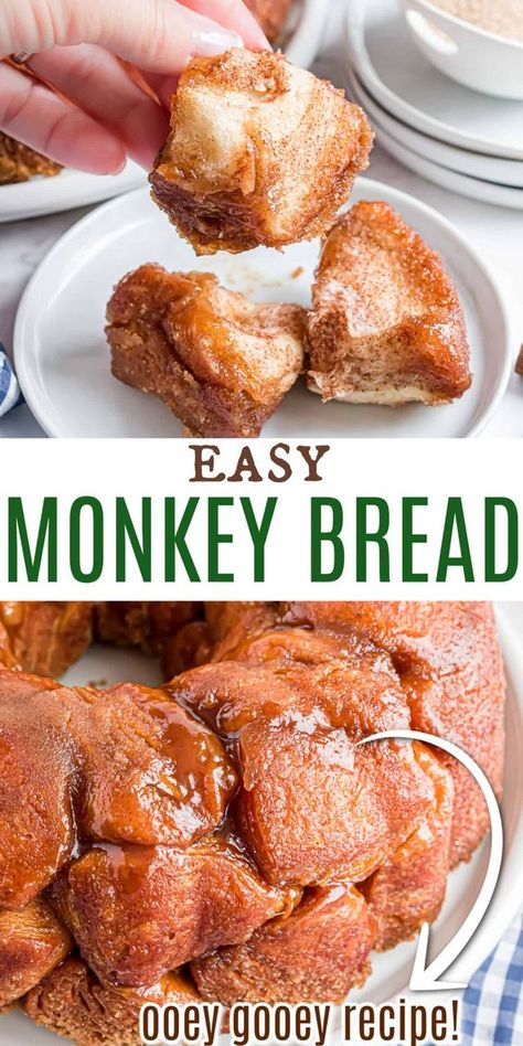 Monkey Bread Without Canned Biscuits, Pilsbury Biscuit Recipes Sweet, Refrigerator Biscuits Recipes, Monkey Bread With Canned Biscuits Recipe, Monkey Bread Recipe With Biscuits, How To Make Monkey Bread, Grands Biscuit Recipes Dessert, Easy Monkey Bread With Biscuits, Monkey Bread With Frozen Dinner Rolls