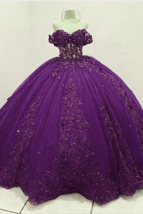 Dark Purple Quinceanera, Dark Purple Ball Gown, Dark Purple Quinceanera Dresses, Dark Purple Gown, Purple Quince Dress, Dresses Dark Purple, Purple Quinceanera, Purple Ball Gown, Dress Dark Purple