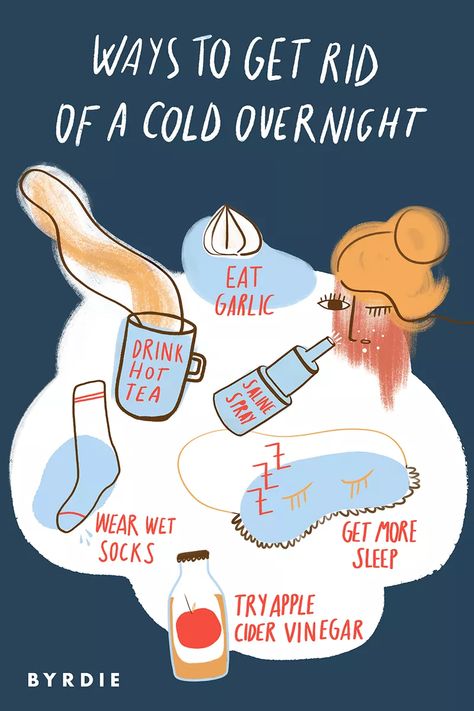 8 Ways to Get Rid of a Cold Overnight Sick Day Essentials, Cold Remedies Fast, Best Cough Remedy, Get Rid Of Cold, Cold And Cough, Head Cold, Cold And Cough Remedies, Cold Relief, Sick Remedies