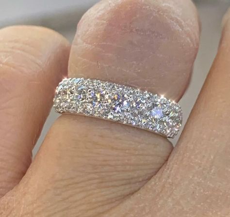 Wide Diamond Bands, Eternity Engagement Band, Eternity Engagement Ring, Anniversary Wedding Band, Diamond Anniversary Bands, Half Eternity Wedding Band, White Gold Wedding Bands, Half Eternity Band, Diamond Anniversary