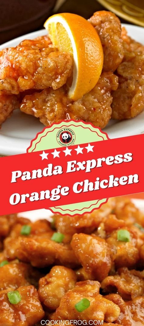 Copycat Panda Express Orange Chicken Recipe - Cooking Frog Copycat Panda Express Orange Chicken, Panda Express Orange Chicken Recipe, Copycat Panda Express, Panda Express Recipes, Panda Express Orange Chicken, Wok Recipes, Homemade Chinese Food, Old Fat, Food Combinations