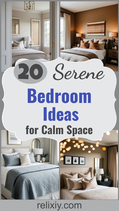 20 Neutral Bedroom Ideas For A Calm and Serene Space Neutral Bedroom Inspo Aesthetic, Spa Feel Bedroom Ideas, Calming Master Bedrooms Decor, Zen Room Ideas Bedrooms, Clean Minimalist Bedroom, Spa Inspired Bedroom, Soothing Bedroom Colors, Calm Bedroom Ideas, Spa Like Bedroom