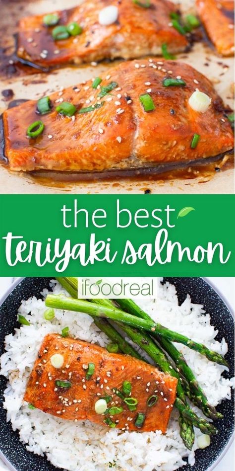 Salmon Glaze Recipes Healthy, Teriyaki Marinade For Salmon, Salmon Teriyaki Marinade, Terriaki Salmon Recipe, Low Calorie Salmon Dinner, Healthy Salmon Marinade, Skinless Salmon Recipes, Teriyaki Salmon Baked, Teriyaki Salmon Recipes