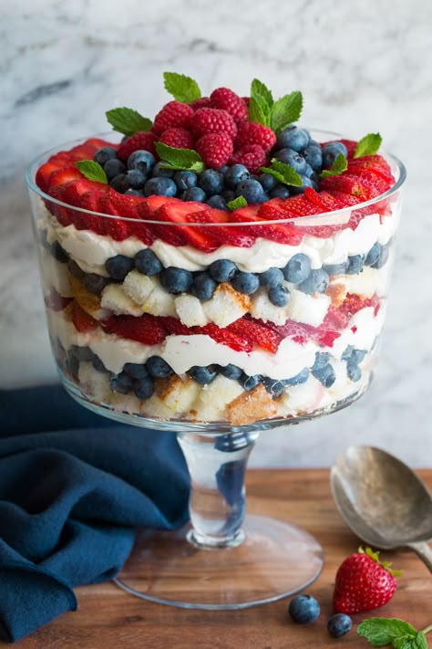 Trifle Bowl Desserts, Berry Tiramisu, Easy Trifle, Berry Trifle, Once Upon A Chef, Trifle Recipes, Trifle Dish, Trifle Bowl, Trifle Desserts