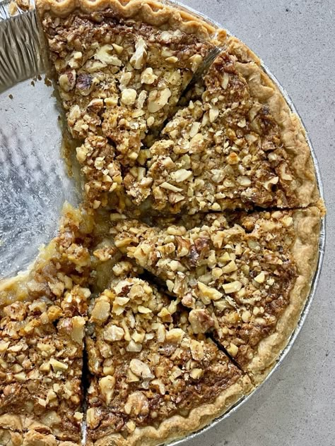 Dolly Parton's "Holiday Walnut Pie" recipe is completed. Dollie Parton, Dolly Parton Recipes, Dolly Pardon, Walnut Pie, No Bake Banana Pudding, Pecan Chicken Salads, Dessert Pies, Gooey Butter, Dinner Casserole Recipes