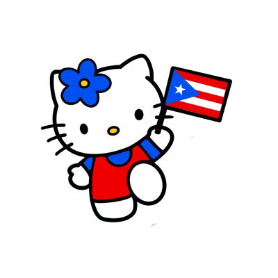 Haitian Hello Kitty, Hello Kitty Holding Flag, Hello Kitty Wallpaper Hd, Haitian Flag, Puerto Rican Flag, Hello Kitty Coloring, Kitty Drawing, Hello Kitty Drawing, Hello Kitty Backgrounds