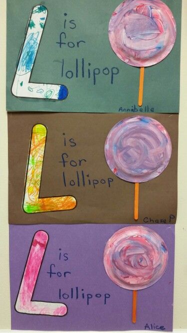 L is for lollipop. Great alphabet preschool craft.  The children colored the letter L with markers. Then I put small amounts of different color paint on the back of the paper plate. I put an cotton ball in a clothes pins and they swirled it around. Glued on a popcicle stick and voila`. From the Firefly class. Letter L Themes For Preschool, L Is For Preschool Craft, Lollipop Crafts For Preschoolers, L Is For Craft Preschool, Letter L Craft For Preschoolers, L Projects For Preschool, Letter L Projects For Preschool, The Letter L Preschool Activities, L Preschool Crafts