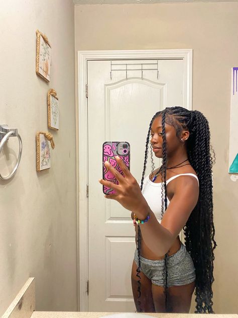 Girl Meme, Twisted Hair, Big Box Braids Hairstyles, Birthday Hairstyles, Box Braids Hairstyles For Black Women, Cute Braided Hairstyles, Cute Box Braids Hairstyles, Braided Cornrow Hairstyles, Quick Braided Hairstyles