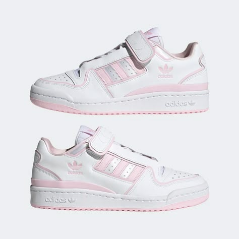 Pink Adidas Shoes, Silk Maison, Adidas White Shoes, Do Your Thing, Adidas Forum, Adidas Shoes Women, Shoe Inspo, Basketball Sneakers, Swag Shoes