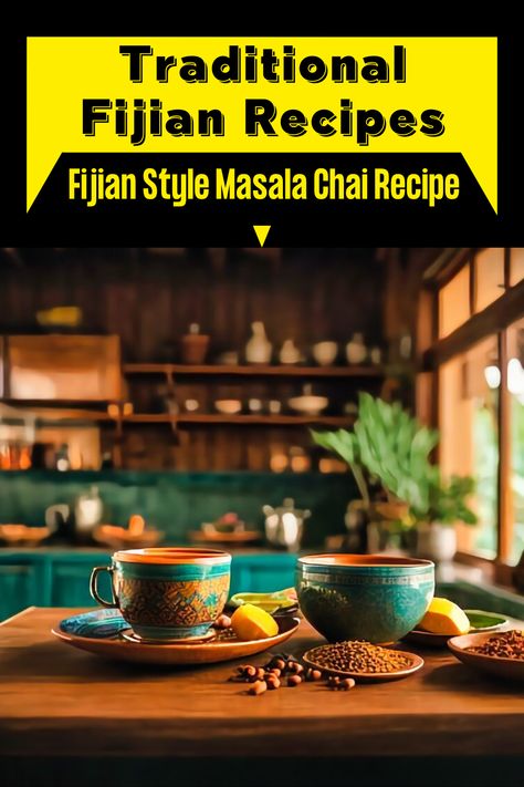 Fijian Style Masala Chai Recipe - Authentic Recipes from the Fiji you have to try. Try all of these great Fijian recipes we found on our trip to the Fiji. Authentic recipes from the Fiji Fijian Recipes, Fijian Food, Masala Chai Recipe, Dinner Meal Planning, Travel To Fiji, Try Try, Chai Recipe, Black Tea Leaves, Ginger Slice