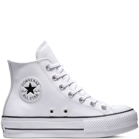 Converse Haute, All Star Platform, Baskets Converse, High Top Chucks, Chuck Taylor All Star Lift, High Top Converse, Look Rock, Converse Style, High Top Boots