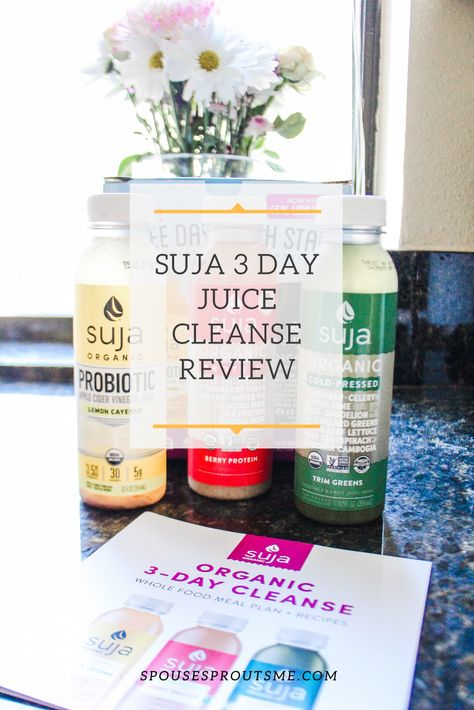 Suja 3 Day Juice Cleanse Review - S P O U S E, S P R O U T S, & M E Suja Juice Cleanse, Juice Cleanse Plan, Whole Foods Meal Plan, 3 Day Cleanse, 3 Day Juice Cleanse, Scrambled Eggs With Spinach, Vegetarian Diet Plan, Green Drinks, Cleanse Recipes