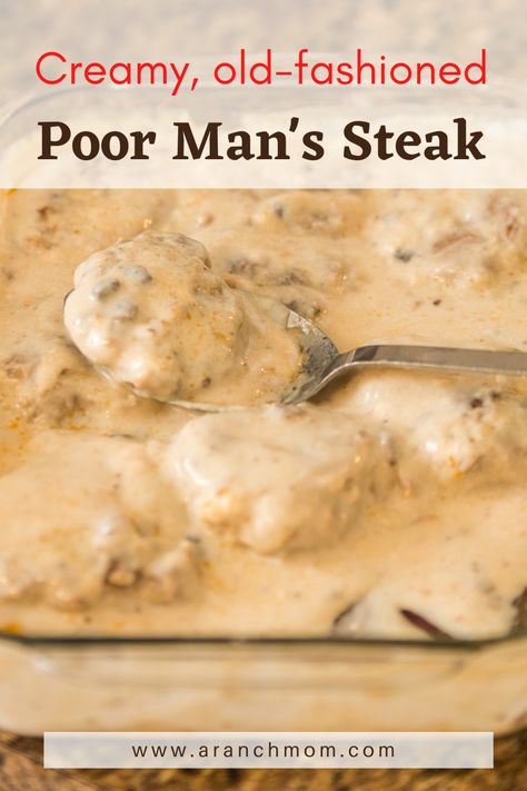 Poor Mans Steaks, Poor Mans Steak Ground Beef Brown Gravy, Poor Man's Steak, Poormans Steak, Poor Man's Steak Recipe, Poor Man’s Steak, Poor Mans Steak Ground Beef, Poverty Meal Recipe, Poor People Meals