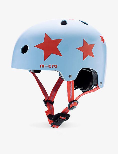 Micro Scooter | Selfridges Skating Helmet, Harrods Bear, Roller Blading, Skate Helmet, Micro Scooter, Scooter Helmet, Safety Lights, Star Blue, Barbie Stuff