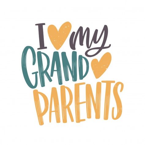 I love my grandparents message handwritten with elegant cursive font and decorated by hearts. Download it at freepik.com! #Freepik #vector #heart #love #hand #handdrawn Elegant Cursive Fonts, Spa Logo Design, Grandparents Shirt, Happy Grandparents Day, Print Design Template, Day Logo, Spa Logo, Love Hand, Cursive Font