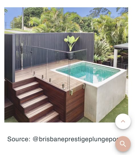 Tiny Pool, Plunge Pool Ideas, Spa Landscaping, Pool Gate, Best Above Ground Pool, Plunge Pools, Small Swimming Pools, Ground Pool Ideas, Above Ground Pool Ideas