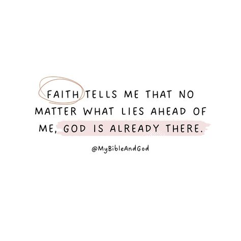 No matter what lies ahead of you, no matter how the future may look, and no matter how uncertain you may feel about your life or your future, know that God is already there. Let your assurance be in the fact that God is the beginning and the end. He’s the alpha and the omega! He loves you so much and wants you to have the best. His plans for you are good and not evil. Keep your faith alive! 👉 And we know that in all things God works for the good of those who love him, who have been called ac... Biblical Lifestyle, God Is Already There, Bible Templates, Holy Spirit Quotes, Inspirational Advice, Uplifting Christian Quotes, Title Deed, Praying The Psalms, I Am The Alpha