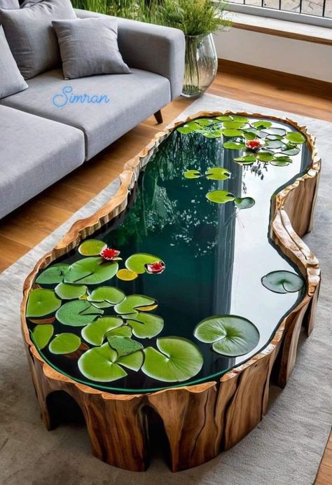 Resin Art Coffee Table, Resin Home Decor Ideas, Resin Coffee Table Diy, Rezin Epoxi Idea, Epoxy Resin Table Diy, Diy Resin Coffee Table, Epoxy Table Ideas, Resin Wood Table, Diy Resin Table