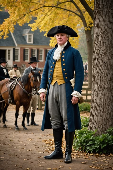 Step Back in Time: The Living History of Colonial Williamsburg 18th Century America, Colonial America Fashion, Colonial Aesthetic, 1770s Fashion, 1780s Fashion, American Colonial Style, Colonial Williamsburg Va, Pioneer Days, Tricorn Hat